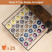 Coffee-Bar-Organizer With 25 K Cup & 12 Mup Holder, 3-Tier Kitchen Countertop Organizer For Coffee Station, Coffee Bar Shelf For Counter