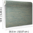 RoomMates Teal Dimensional Grasscloth Peel and Stick Wallpaper, RMK12684PLW