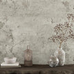 VEELIKE Cracked Beige Concrete Wallpaper Peel and Stick Textured Cement Wallpaper for Bedroom Bathroom 24''x118'' Removable Limewash Wall Paper Self Adhesive Concrete Contact Paper for Wall Countertop