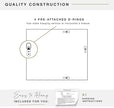 MCS Ezra 34.66x44.66 Large Wall Mirror, Gray Woodgrain & Beveled Mirror, Vertical & Horizontal Wall Hanging Mirror for Bathroom, Bedroom & Livingroom