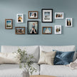 Vittanly Picture Frames Set of 10, Picture Frames Collage Wall Decor with Two 8x10, Four 5x7, and Four 4x6 Photo Frames, Gallery Wall Frame Set for Wall or Tabletop Display, Black, Brown and White
