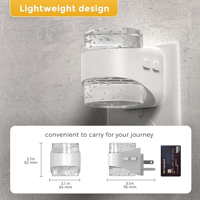L LOHAS LED Night Light, 3CCT Bubble Night Lights Plug into Wall,3000K/4000k/5000K Adjustable Night Light,Dimmable Nightlights with Dusk to Dawn Sensor for Rooms Bathroom Hallway