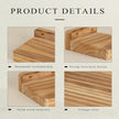 Freezing point Small Floating Shelf for Wall Set of 2 Natural Wood 4Inch Mini Wall Shelves Decor Plant Display Collectibles Mounted Kitchen Bathroom Bedroom Corner Decorative Storage Tiny Stand | for Wall, Decor, Plant Display, Collectibles, Kitchen, B...