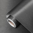Dark Gray Stainless Steel Contact Paper Peel and Stick Countertop 15.7x196 Stainless Steel Peel Stick Wallpaper Self Adhesive Thick Vinyl Waterproof for Wall Paper Fridge Kitchen Cabinets