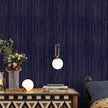 Navy Blue Grasscloth Peel and Stick Wallpaper Texture Contact Paper A Set of 15.7