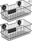 ULIBERMAGNET Magnetic Baskets, Large Capacity Metal Wire Mesh Basket Holder Organizer for Sundry Tool Storage, Magnetic Shelf for Garage, Laundry, Kitchen, Workshop, Cabinet(2 Pack)