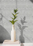 NuWallpaper Porter Charcoal Peel and Stick Wallpaper, NUS6220