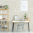 WENMER Geometric Hexagon Peel and Stick Wallpaper - 17.7 Inch x 472 Inch, Removable Self-Adhesive Vinyl Film for Bedroom, Bathroom, Shelf, Cabinet, Drawer