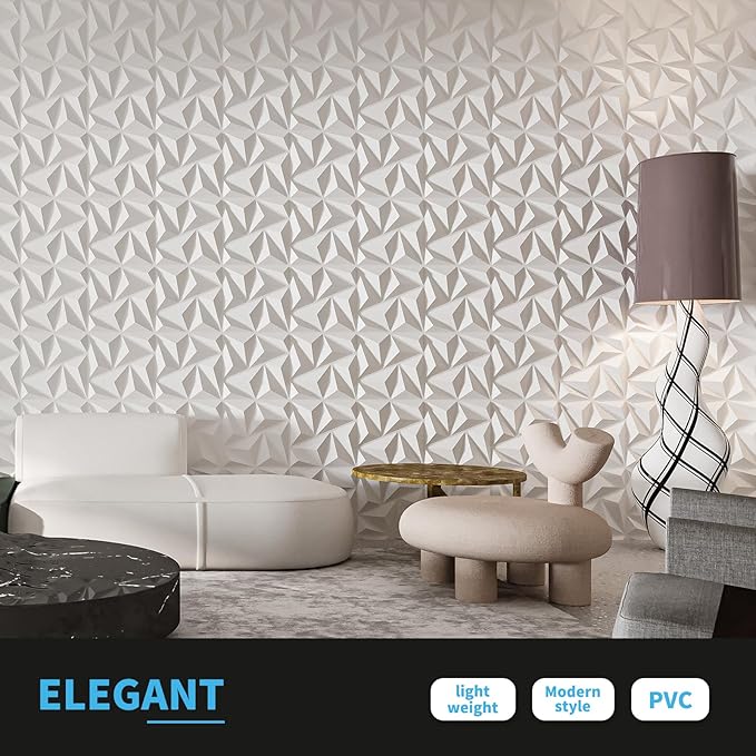 Art3d 3D Wall Panels 100 Pack, 11.8