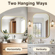FICTOR Bathroom Vanity Mirror for Wall, 2 Pack 26