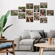 Hoikwo 18 Packs 8.5x11 Dark Brown Multi Plastic Picture Frames Set with Plastic Cover, Certificate Frames for Document Diploma Award, Light Weight Bulk 8.5 by 11 Frames Pack for Wall Hanging and Table