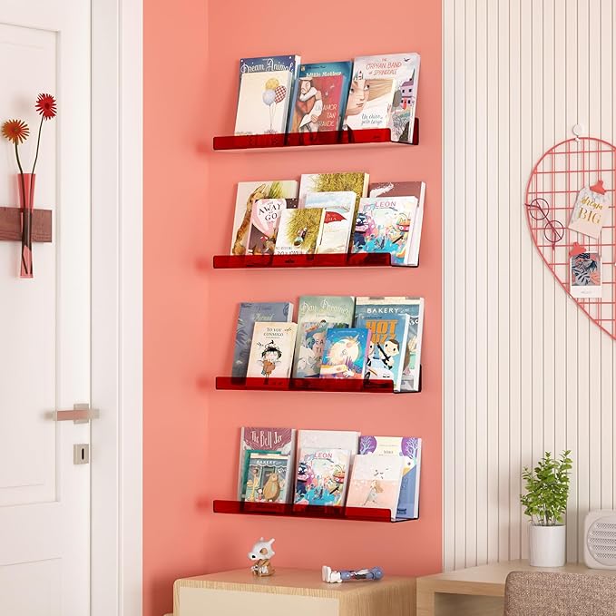 upsimples Acrylic Shelves for Wall Decor, 15