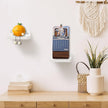Small Floating Shelf, 4x4 Inch Display Ledges for Wall,Mini Shelves,Rustic Wood Shelf for Bedroom Living Room Bathroom Kitchen (4, Rustic White)