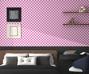 Modern Peel and Stick Wallpaper Pink and White Mosaic Checkered Contact Paper 17.7