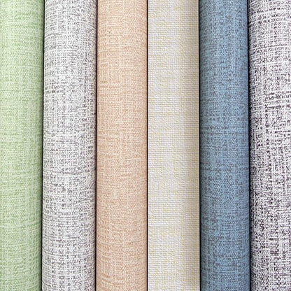 Yancorp 24"x120" Textured Fabric Cream Faux Grasscloth Peel and Stick Wallpaper Self-Adhesive Linen Removable Wallpaper Cabinets Counter Top Liners