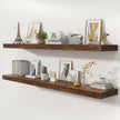 72 Inch Floating Shelves | 12 Inch Deep Floating Shelves Set of 2 | 72
