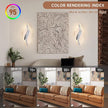 CANEOE Modern LED Wall Sconce 6000K Chrome Indoor Wall Light Fixtures Acrylic Wall Sconce Lighting for Living Room Bedroom Bedside Bathroom Hallway Stairway Wall Lamp (Chrome, 1 Pack, 3000K)