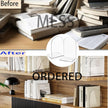Lulonpon 2 Pieces Book Ends, Bookend, Books Ends for Shelves, Books Ends for Heavy Books, Clear Bookends, Acrylic Bookends for School, Library,Desktop Organizer and Book Shelves