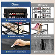 Mavivegue Shoe Rack with Cover, 5 Tier Shoe Organizer for Entryway, Shoe Storage for Front Door Entrance, Closet