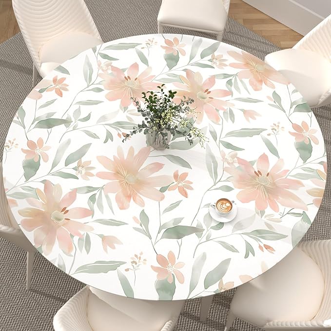 Vintage Floral Wallpaper Peel and Stick Pink Flowers Contact Paper 17.5'' x 393'' Green leaf Wallpaper Vinyl Waterproof Self Adhesive Boho Leaves Modern Wall Paper for Bedroom Cabinet Countertop Decor