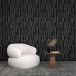 Timeet Peel and Stick Wallpaper Black Wallpaper Modern Black Contact Paper Self-Adhesive Geometric Removable Wall Paper for Living Room Bedroom Wall Decor Vinyl 17.7 