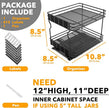 SpaceAid Pull Out Spice Rack Organizer for Cabinet, Heavy Duty Slide Out Seasoning Kitchen Organizer, Cabinet Organizer, with Labels, 8.5