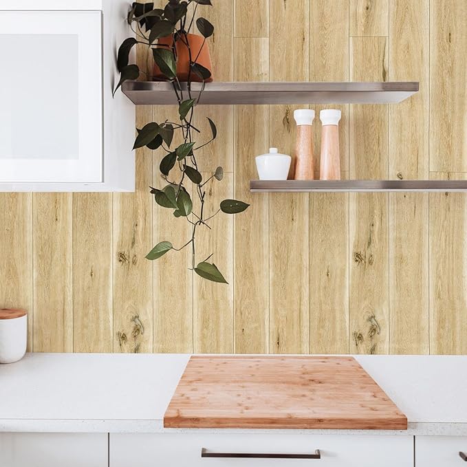 Yun-aeon Realistic Wood Peel and Stick Wallpaper 17.7