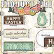 Easter Decorations - Happy Easter Bunny Egg Tiered Tray Decor - Wooden Easter Tabletop Sign - Rustic Farmhouse Spring Home Decor Indoor for Tiered Tray Shelf Mantel Entryway Coffee Table