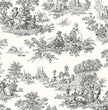 NextWall Chateau Toile Peel and Stick Wallpaper (Inkwell)