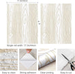 Yun-aeon White and Gold Wood Contact Paper 17.3