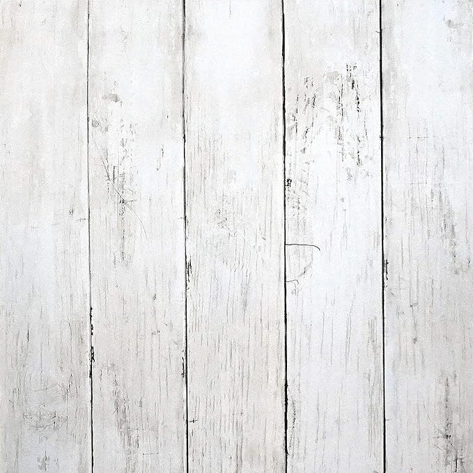CiCiwind 82Ft×17.7In White Grey Wallpaper Wood Peel and Stick Wall Paper Vintage Self-Adhesive Removable Wood Panel Contact Paper Decoral Rv Living Room Laundry Hallway Closet for Walls Covering