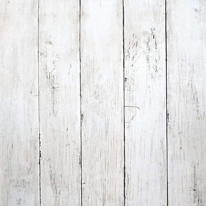 CiCiwind White Wood Peel and Stick Wallpaper 197”x17.7” Removable Self Adhesive Vintage Wood Plank Wallpaper Self Adhesive Decorative Wall Covering
