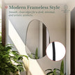 Hamilton Hills Irregular Shaped Wall Mirror - Asymmetrical Accent Mirror - Modern Wall Mounted Mirror - Suitable for Bedroom and Living Room - Frameless Shaped - 33.5