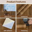 Wood Contact Paper Peel and Stick, Thicken Vintage Brown Wood Grain Wallpaper for Countertops Furniture, Natural Wood Furniture Sticker Self-Adhesive Removable Waterproof Vinyl Film 15.7 in X 393 in