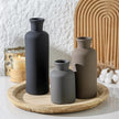 Ceramic Vase Set of 3, Neutral Vases Home Decor Rustic Farmhouse Decor Vase Terra Cotta Pottery Vases for Bouquet Pampas Grass Dried Fresh Flowers Living Room Kitchen Bedroom Bathroom - Multicolor
