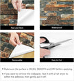 LaCheery Peel and Stick Brick Wallpaper Brown Blue Brick Removable Wallpaper 15.8