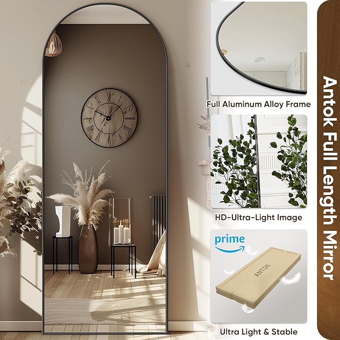 Antok Arched Full Length Mirror, 58