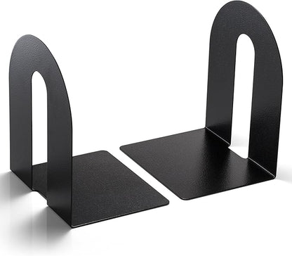 Officemate Bookends, Heavy Weighted 10-inch Steel, Black (93182) (Pack of 6)
