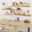 Fun Memories Floating Shelves for Wall, 48Inch Long Floating Shelves Set of 1, Hanging Shelf with Invisible Brackets, Wood Shelves for Living Room, Bedroom, Kitchen, Oak
