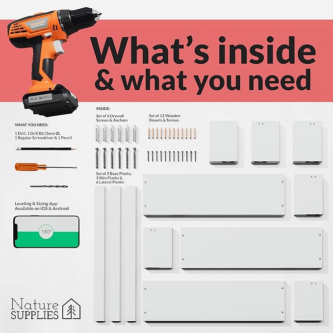NATURE SUPPLIES Set of 3, 16.4