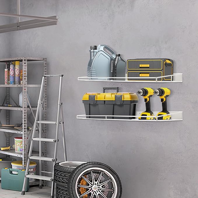 RedCall Heavy-Duty Wall Shelf, 2 Pack Garage Shelf, 23.5