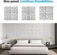 Art3d 33-Pack 3D Wall Panel for Interior Wall Décor, Diamond Textured PVC Accent Wall Paneling for Living Room Bedroom Office TV Wall Background, 11.8