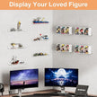 upsimples 14 Pack Acrylic Shelves Wall Organizer and Storage, 15