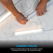 Enbrighten 36 inch Plug-in Under Cabinet Lights, 2386 Lumens, Five White Settings from (2700K-6500K), Full Range Dimmable, One-Touch Sync Control, Linkable Under Counter Lights for Kitchen 82788-T1