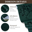 Dimoon 17.7''x78.7'' Green Peel and Stick Wallpaper Gothic Floral Wall Paper Contact Paper Closeout Renter Friendly Modern Self Adhesive Damask Cabinet Vinyl Roll(78.7''x17.7'', Green Floral Textured)