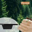 PHOENANCEE Small Floating Shelves,Speaker Shelf,Trapezoid Wall Shelf for Table Lamp Plants Display,Decorative Wood Ledges Chic for Living Room,Bedroom,Kitchen,Office,Pine,8x6 Inch,4 Pack(Black)