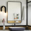 ISKM Black Framed Mirror for Wall 20