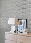 NuWallpaper Porter Charcoal Peel and Stick Wallpaper, NUS6220