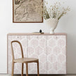 MelunMer Pink Modern Peel and Stick Wallpaper Boho Removable Self Adhesive 787''L 17.3''W Wallpaper for Bedroom/Bathroom Waterproof Contact Paper for Cabinets/Drawers Geometric Contact Paper Pink