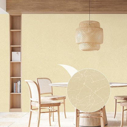 Beige Silk Wallpaper Embossed Peel and Stick Wallpaper A Set of 17.7 inch X 300 inch Textured Self-Adhesive Removable Contact Paper Waterproof Vinyl Roll for Bedroom Cabinet Furniture